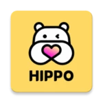 hippo - live random video chat android application logo